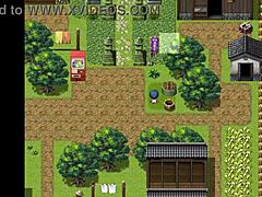 tanned natsuki gets gangbanged in public hentai game, cum in ass