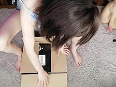 Sarah Sue unboxin weird sex toys box, so tiny!