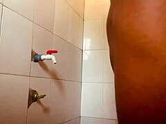 bathing as my step sister fucks hard next room