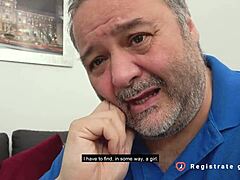 spanish first date turns wild with brunette beauty camila palmer on sofa!