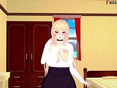 Intense Blowjob Action In Azur Lane Fantasy Cartoon