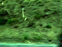 In a public display in California, petite teen Sugarnadya shows off her wet pussy and small tits up close.