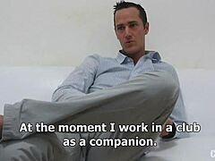 Amateur gay Martin has hardcore Czech cockcumshot scene in gay porn audition