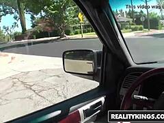 Kierstin Koyote and Romeo Price engage in street blowjobs and cock kissing.