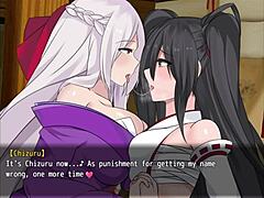 Battle shrine maiden honoka gets fingered bound in maid game masturbation bondage.