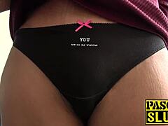 Nasty brunette Jenna Joy gets hard deep fingering.