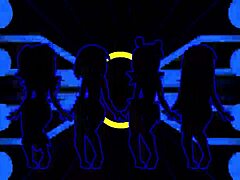 Pacman ghost girls dance in 3 phases, so horny! 😈