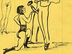 vintage comic drawings from antique anime hentai