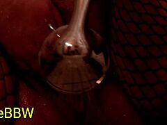 BBW shower fun in fishnets 😍