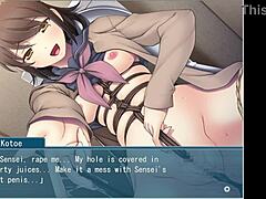 先生のボンデージレッスンで罰を与えられる