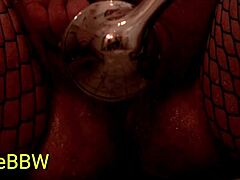 BBW shower fun in fishnets 😍