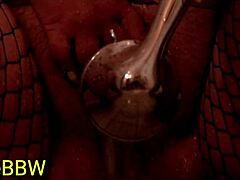 BBW shower fun in fishnets 😍