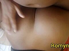 Black beauty gets hot and steamy with a big dick