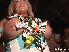 naked sexy amateurs party wild on public streets