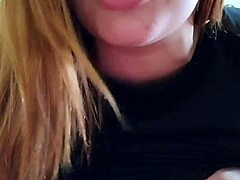 Guy Jerks Off Near Pussy on Camera