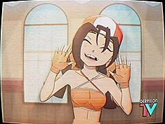 Eri-chan's intense home workout featuring deepthroat, big tits, and monster cock action by Derpixon