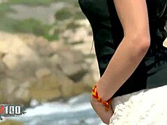 Hot Spanish Milf Raquel Abril Strippin’ at Beach