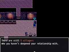 I watch tanned natsuki strip for weird guy in hentai game