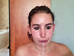 Sloppy and kinky double dildo action for you
