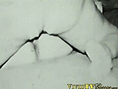 Wild vintage strapon action with busty big-ass pornstars in a retro lesbian scene full of raw energy