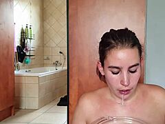 Fuck My Throat With Double Dildo! Saliva Fetish!