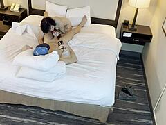 Tattoed Beauty Sucks Cock