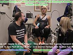 blonde channy faces humiliating gyno exam