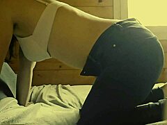 Amateur couple in doggystyle homemade sex.