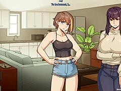 Amy enjoys riding Chloe's big futa cock - Benefitship