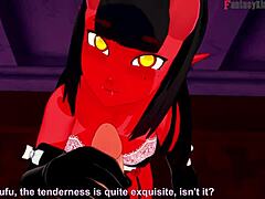 Meru the succubus in 3d fantasy pov