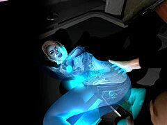 Cortana is a 3D hentai SFM with an uncut feature and she loves my cock