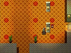 Redhead milf blocks with giant tits in harem