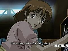 Fitness and MILF women gang bang a weak man in this anime