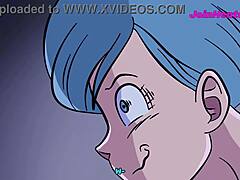 Bulma's big boobs and throat skills satisfy Vegeta