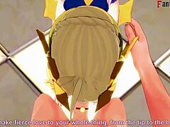 in this pov fantasy, artoria pendragon from fate zero gets fully immersed in the action.