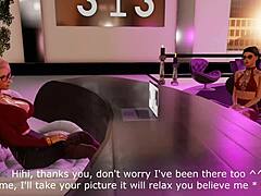 3D animated porn with Brunette babe and doggy style action
