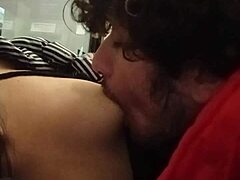 Oh Wow, Sucking Small Tits Of Latina At Public ATM!