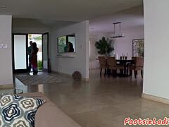 asian babe doggystyle fucked with footjob