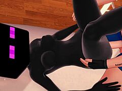 Girlfriend Dresses As Enderman For Bed Hentai 3D Minecraft