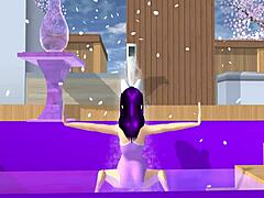 POV Cartoon Fox Girl Dances Seductively on Your Lap in Sakura School Simulator