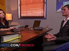 Busty French milf Julie Valmont in anal scene