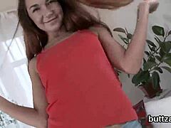 Petite woman gets her small tits and pussy fucked