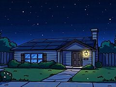 Morty's sister squirts in shower during hentai game parody