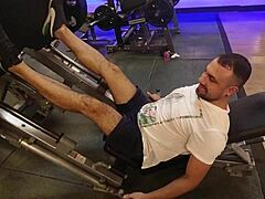 Natural Tits Bent Over Doggy Fuck Monster Cock Gym Public