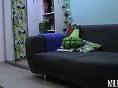 Brunette Milf Inga Drilled Hard in White Stockings on Webcam Post-Wedding