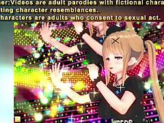 3D anime JK Asami's huge tits massaged in steamy hentai sex