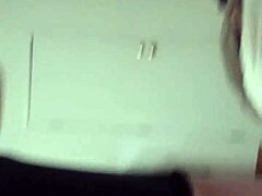 b contrasts play and sucking her man's cock in intimate couple scene