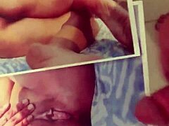 Deep receives cum tribute masturbation