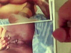 Male masturbation with a focus on cum tribute