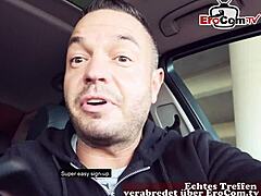 Wow, German blonde slut picked up for public parkhaus sex!